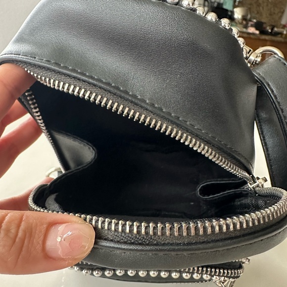 Nasty gal Black Ball Chain Mini Rucksack - Picture 8 of 8
